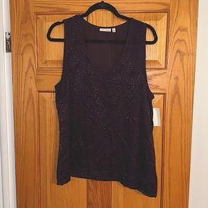 Halogen Purple tank top size XL